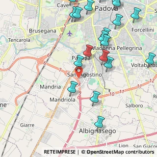Mappa 35020 Mandriola-Sant'Agostino PD, Italia (2.7355)