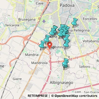 Mappa 35020 Mandriola-Sant'Agostino PD, Italia (1.485)