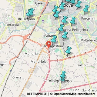 Mappa 35020 Mandriola-Sant'Agostino PD, Italia (3.1115)