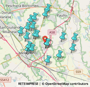 Mappa Via Varese, 20070 Dresano MI, Italia (3.418)