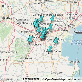 Mappa Via Ugo Foscolo, 35020 Ponte San Nicolò PD, Italia (8.68833)