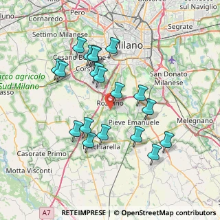 Mappa Via 8 Ottobre, 20089 Rozzano MI, Italia (7.10579)