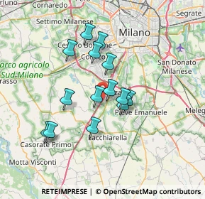 Mappa Autostrada dei Giovi, 20080 Zibido San Giacomo MI, Italia (5.72857)