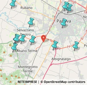 Mappa Via U. Boccioni, 35142 Padova PD, Italia (4.955)