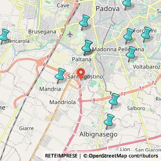 Mappa Via Andrea Mantegna, 35020 Sant'Agostino PD, Italia (2.77727)