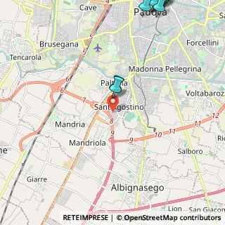 Mappa Via Andrea Mantegna, 35020 Sant'Agostino PD, Italia (3.60667)