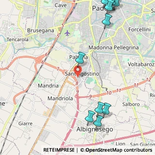 Mappa Via Andrea Mantegna, 35020 Albignasego PD, Italia (3.33231)