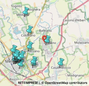 Mappa Via delle Primule, 20070 Dresano MI, Italia (2.6455)