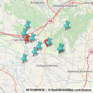 Mappa Via Strada Bagnolo, 36045 Lonigo VI, Italia (6.65545)