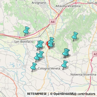 Mappa Via Strada Bagnolo, 36045 Lonigo VI, Italia (6.01333)