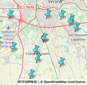 Mappa Via Scopella, 37060 Castel d'Azzano VR, Italia (5.7975)