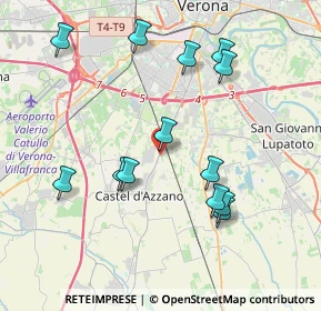 Mappa Via Scopella, 37060 Castel d'Azzano VR, Italia (3.96)