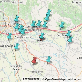 Mappa Via Santa Toscana, 37059 Zevio VR, Italia (8.824)