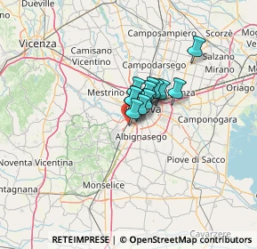 Mappa Via F.Casorati, 35142 Padova PD, Italia (6.16083)