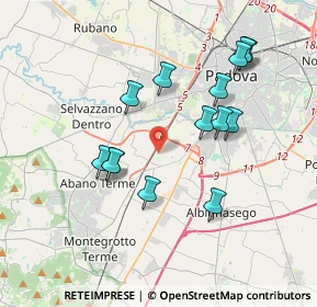 Mappa Via F.Casorati, 35142 Padova PD, Italia (3.545)