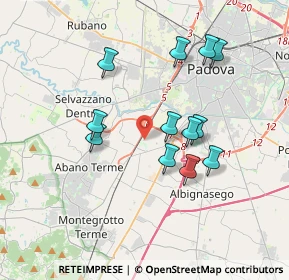 Mappa Via F.Casorati, 35142 Padova PD, Italia (3.29833)