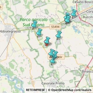 Mappa Via Giovanni Pascoli, 20088 Gudo Visconti MI, Italia (3.72455)