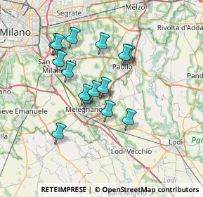 Mappa 20070 Dresano MI, Italia (5.95267)