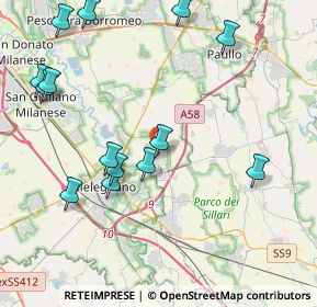 Mappa 20070 Dresano MI, Italia (4.78429)