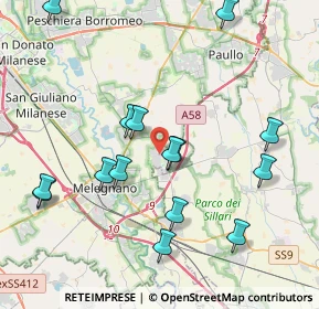 Mappa 20070 Dresano MI, Italia (4.32467)