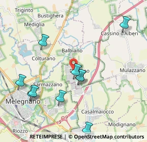 Mappa 20070 Dresano MI, Italia (2.42818)
