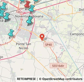 Mappa Via Petrarca, 35020 Saonara PD, Italia (7.11154)