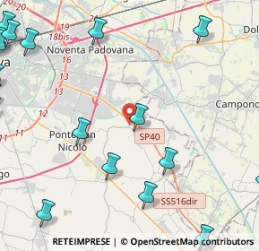 Mappa Via Petrarca, 35020 Saonara PD, Italia (7.0445)