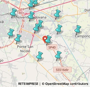 Mappa Via Petrarca, 35020 Saonara PD, Italia (4.36571)