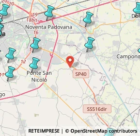 Mappa Via Petrarca, 35020 Saonara PD, Italia (7.622)