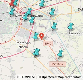 Mappa Via Petrarca, 35020 Saonara PD, Italia (4.88714)