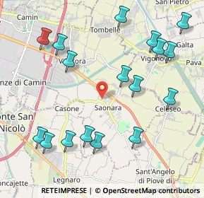 Mappa Via Petrarca, 35020 Saonara PD, Italia (2.40882)