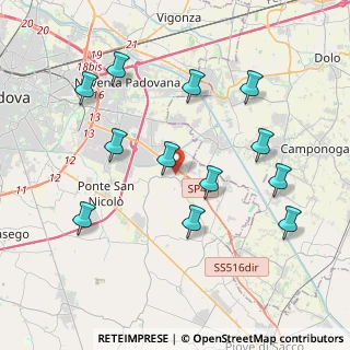 Mappa Via Petrarca, 35020 Saonara PD, Italia (4.10583)