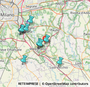 Mappa Via dei Tulipani, 20070 Dresano MI, Italia (6.62273)