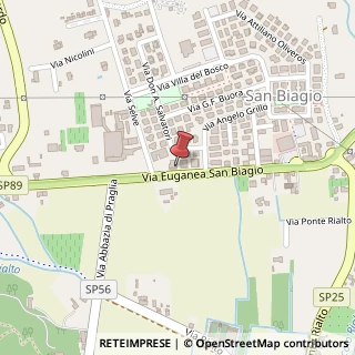 Mappa Via Euganea San Biagio, 1, 35037 Teolo, Padova (Veneto)