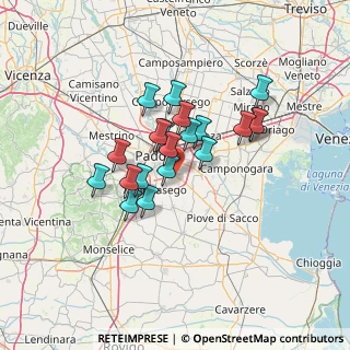 Mappa Via Massimiliano Kolbe, 35020 Ponte San Nicolò PD, Italia (10.2395)