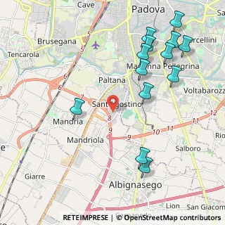 Mappa Via Vecellio Tiziano, 35020 Sant'Agostino PD, Italia (2.46538)