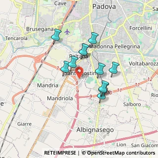 Mappa Via Vecellio Tiziano, 35020 Sant'Agostino PD, Italia (1.39091)