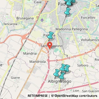 Mappa Via Vecellio Tiziano, 35020 Sant'Agostino PD, Italia (3.34385)
