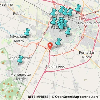 Mappa Via Vecellio Tiziano, 35020 Sant'Agostino PD, Italia (4.69933)