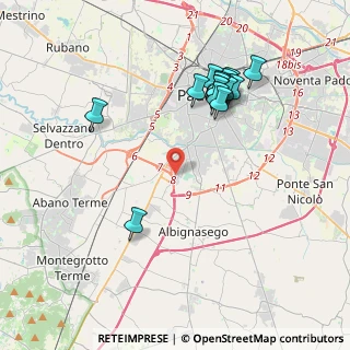 Mappa Via Vecellio Tiziano, 35020 Sant'Agostino PD, Italia (3.97813)