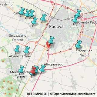 Mappa Via Vecellio Tiziano, 35020 Sant'Agostino PD, Italia (5.445)