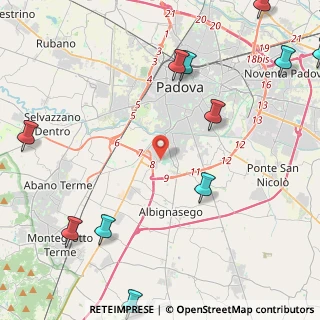 Mappa Via Amedeo Modigliani, 35020 Sant'Agostino PD, Italia (6.39909)