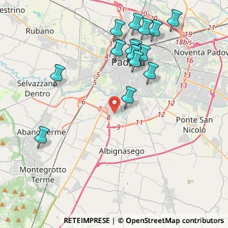 Mappa Via Amedeo Modigliani, 35020 Sant'Agostino PD, Italia (4.62333)