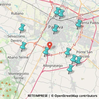 Mappa Via Amedeo Modigliani, 35020 Sant'Agostino PD, Italia (4.62818)