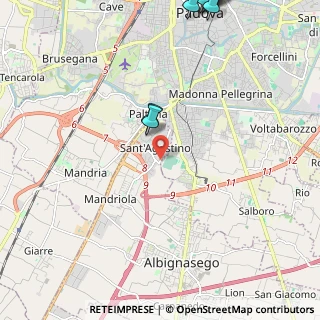 Mappa Via Amedeo Modigliani, 35020 Sant'Agostino PD, Italia (3.61917)