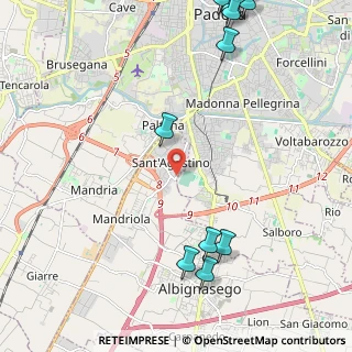 Mappa Via Amedeo Modigliani, 35020 Sant'Agostino PD, Italia (3.25385)
