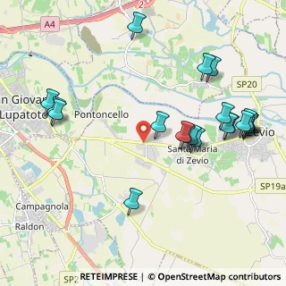 Mappa Via Speranza, 37059 Zevio VR, Italia (2.3445)
