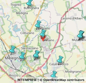 Mappa Piazza Europa, 20070 Dresano MI, Italia (2.52167)
