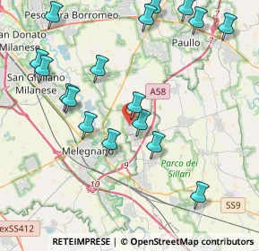 Mappa Piazza Europa, 20070 Dresano MI, Italia (4.65765)