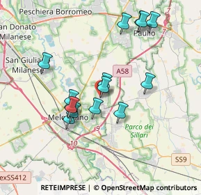 Mappa Piazza Europa, 20070 Dresano MI, Italia (3.404)